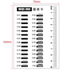 Линейка для визуального контроля черных точек, 75x105 мм
