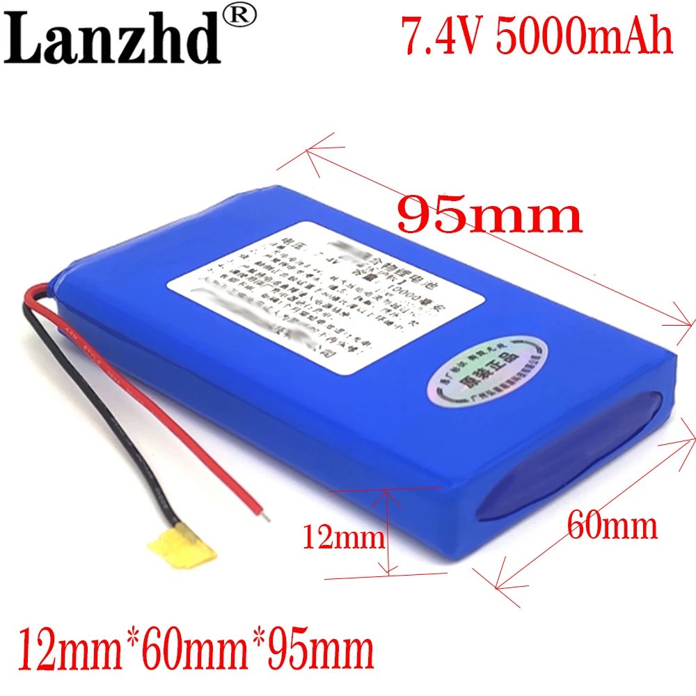 

2022 NEW polymer Battery 7.4V Li Lithium Polymer batteries pack for Tablet PC Cell DVD Phone POWER BANK Satellite Finder