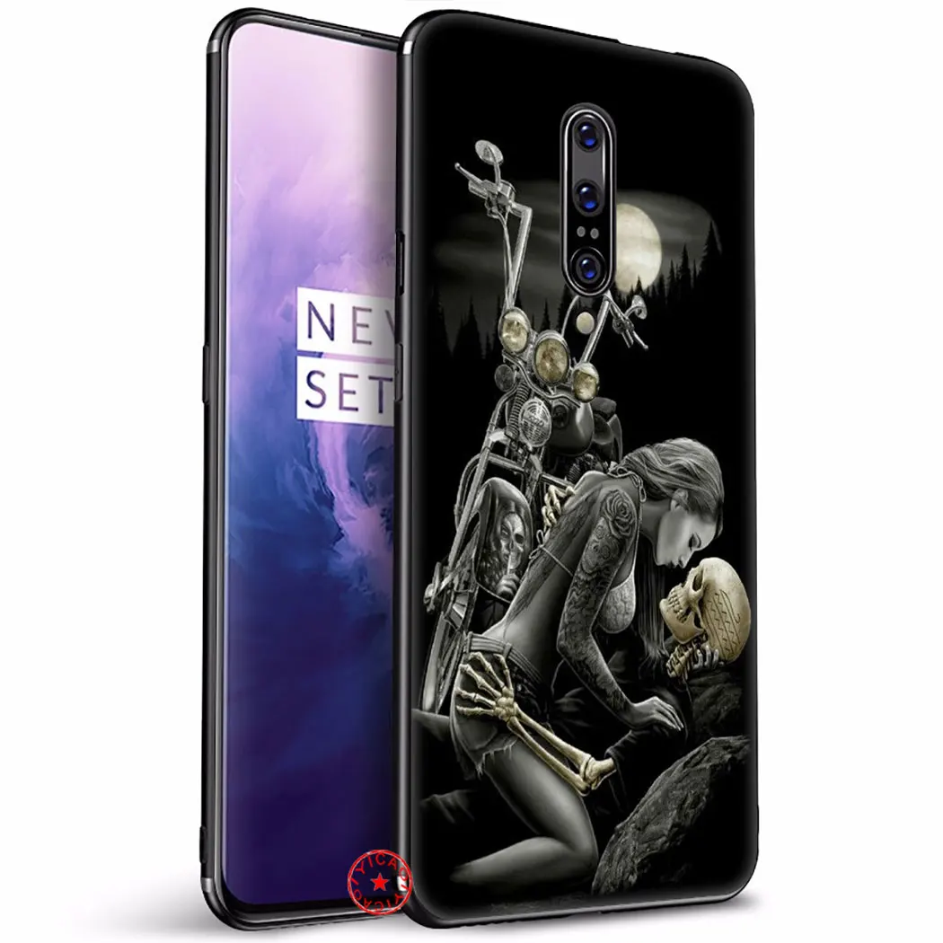 Мрачный смерть с косой Скелет Мягкий силиконовый чехол для oneplus 5 6
