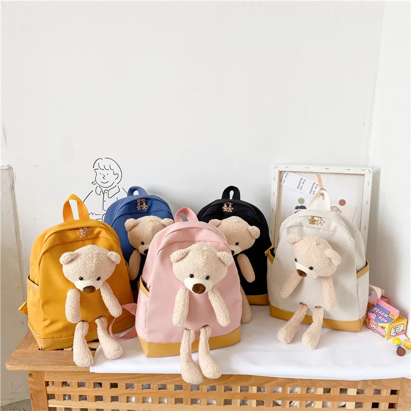 Children Bags 2022 Autumn New Backpack Cute Bear Backpack Boys Girls Children Primary School Schoolbags Small Bookbags Gift
