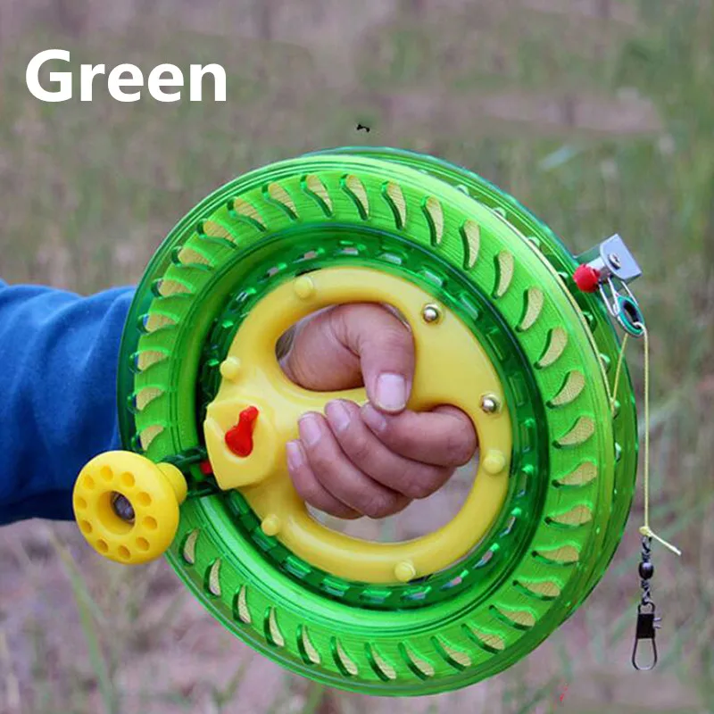 Kite Reel Winder Fire Wheel String Flying Handle Tool Twisted Line Outdoor Round Blue Grip For Accessories 200M | Игрушки и хобби