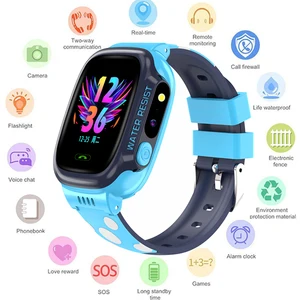 GEJIAN детские часы IPX7 водонепроницаемый Сенсорный экран SOS мобильный телефон вызов прибор GPS позиционирование трекер Анти-потери детские часы