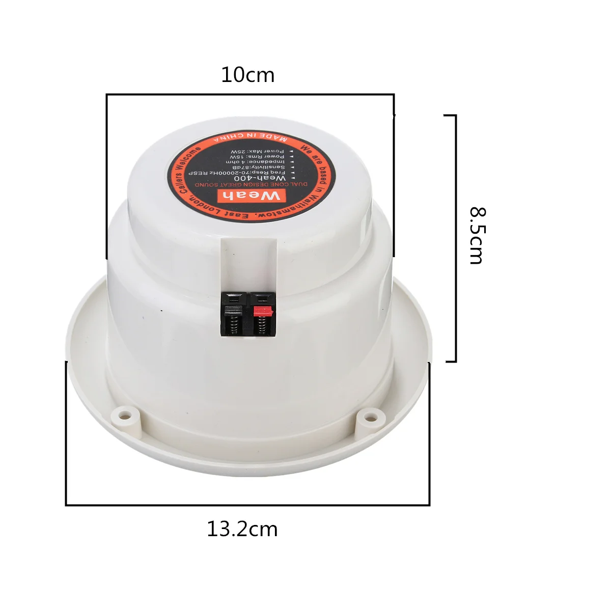 LEORY New 1 Pair Speaker Loudspeakers Waterproof Marine Boat Ceiling Wall Speakers Kitchen Bathroom Water Resistant images - 6