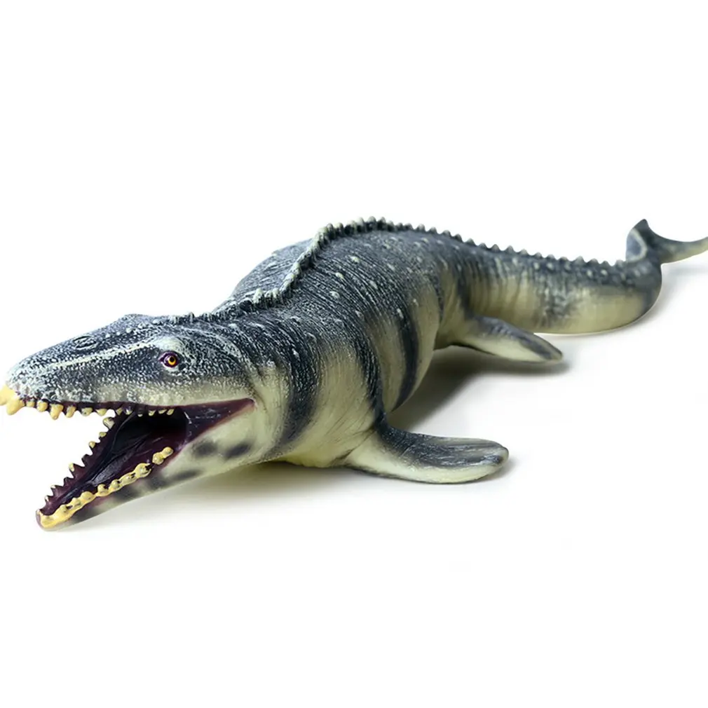 

Модель динозавра мосазавра, детская Реалистичная игрушка, пластиковая фигурка, ручная роспись, модель животного, динозавр, игрушки для дете...