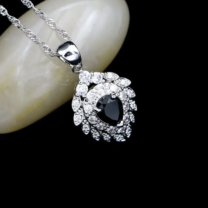 Набор ювелирных изделий из стерлингового серебра 925 пробы для женщин в форме