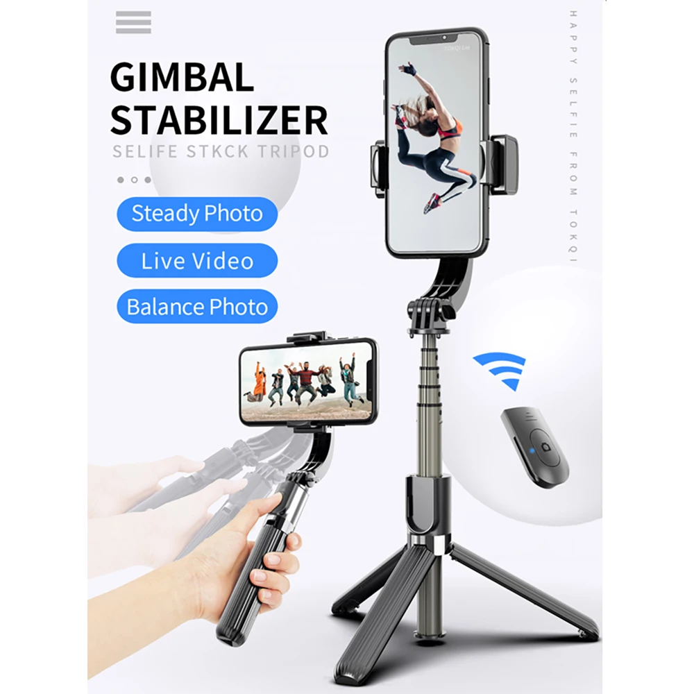 

Gimbal Handheld Stabilizer Cellphone Video Record Stick Holder Adjustable Stand Smartphone Gimbal For Action Camera Phone