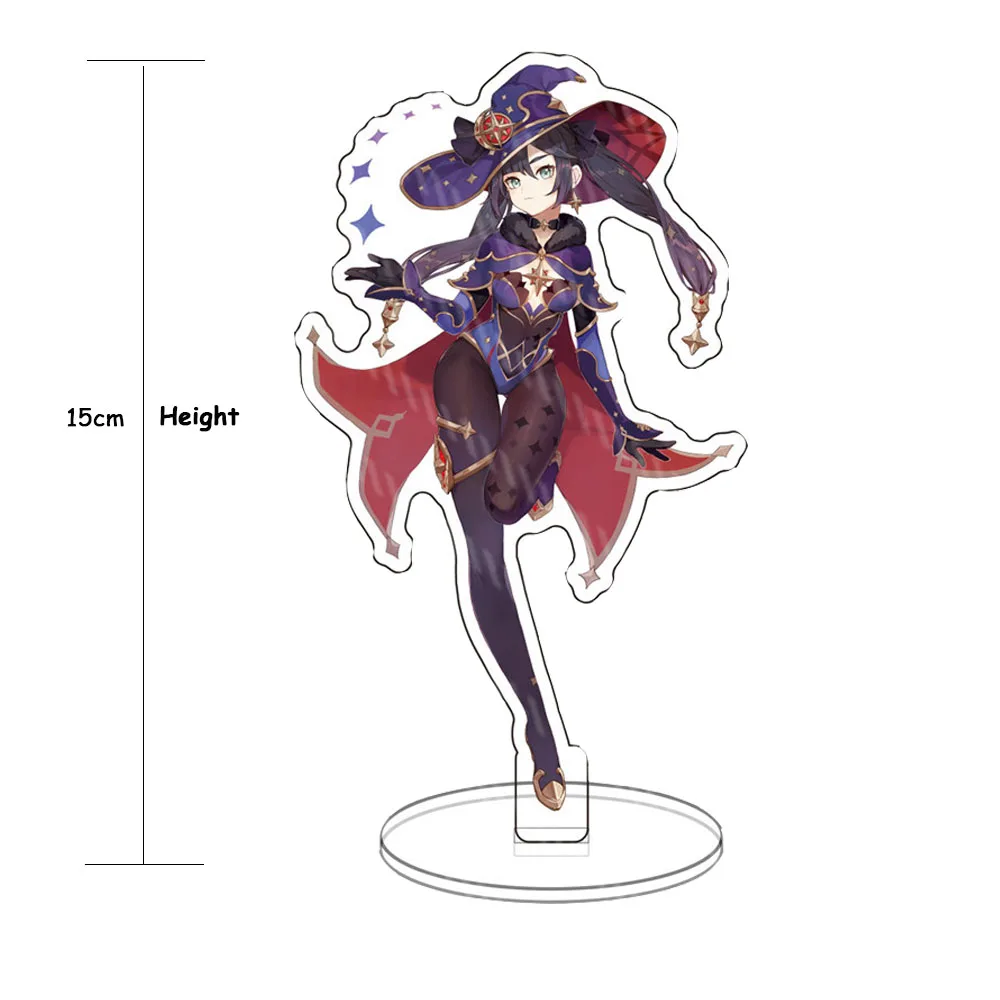 

Hot Game Genshin Impact Zhongli Character Acrylic Figure Stand Model Plate Desk Decor Barbara Cute Standing Sign Great Gifts