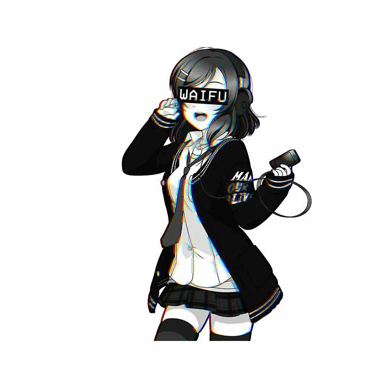 

Cute Girl Car Sticker Vinyl Auto Accessories Car Window Car Styling Decal PVC 13cmx9cm Cover Scratches Waterproof