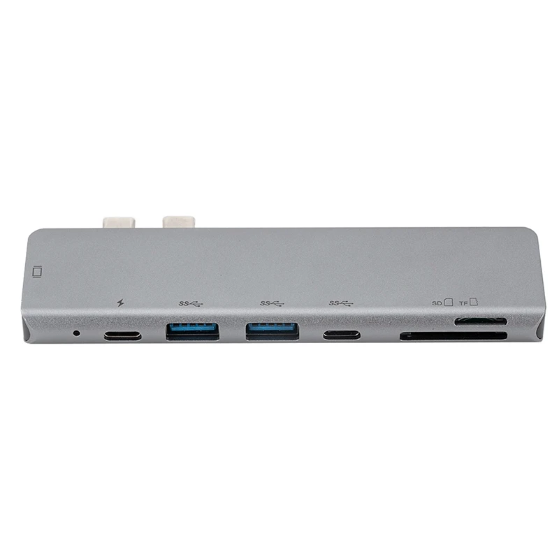 USB 3 1 Type C концентратор к HDMI адаптеру 4K Thunderbolt с концентратором 0 TF SD слот для чтения