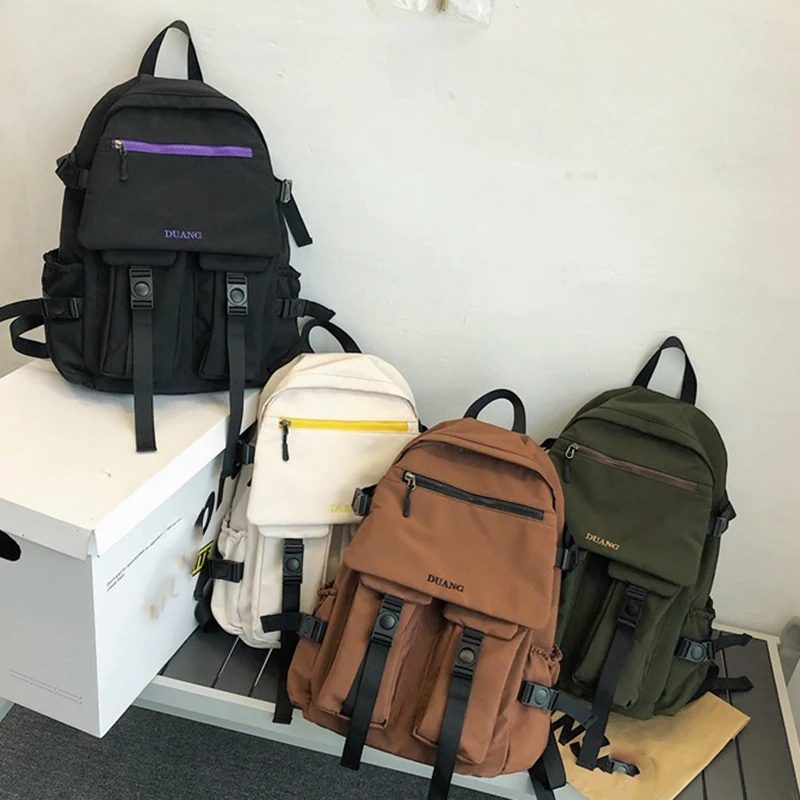 

Large Capacity Campus Backpack Female High School Student Men's Backpack Girl Fashion School Bag
