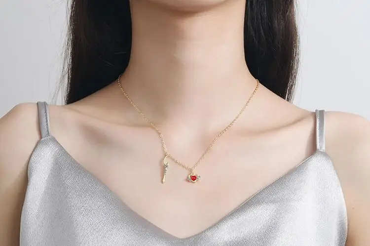 Женское колье чокер из серебра 100% пробы с сердечком|Ожерелья| |