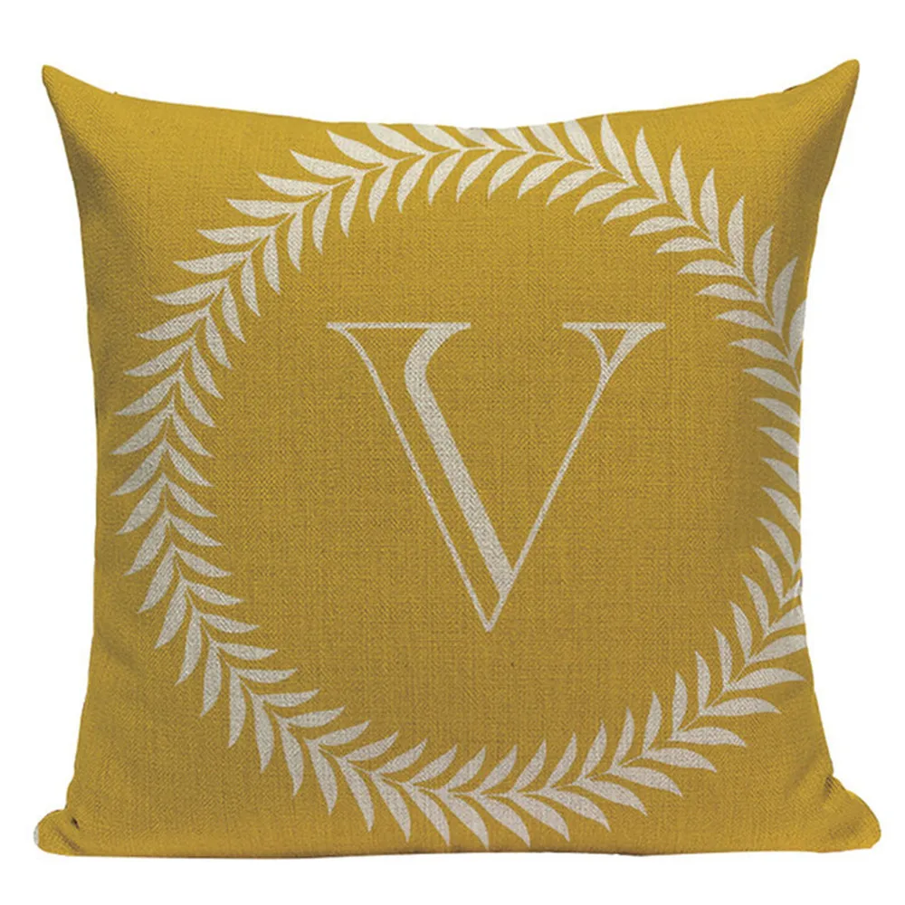 Наволочка в скандинавском стиле с буквенным принтом подушка для дивана сиденья