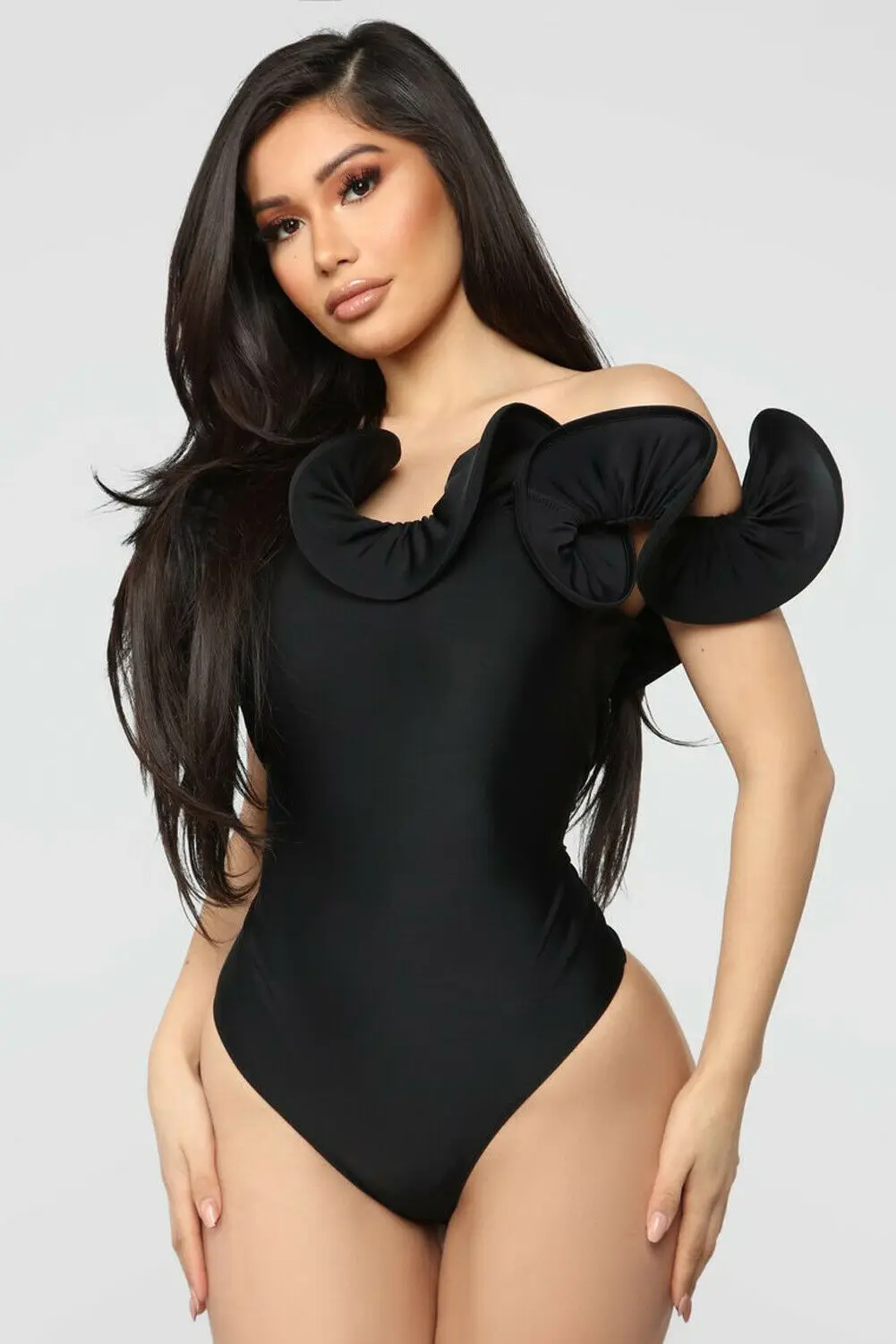 

AU Summer Women Elegant Romper Top Off Shoulder Bodysuit Slim Jumpsuit Bodycon