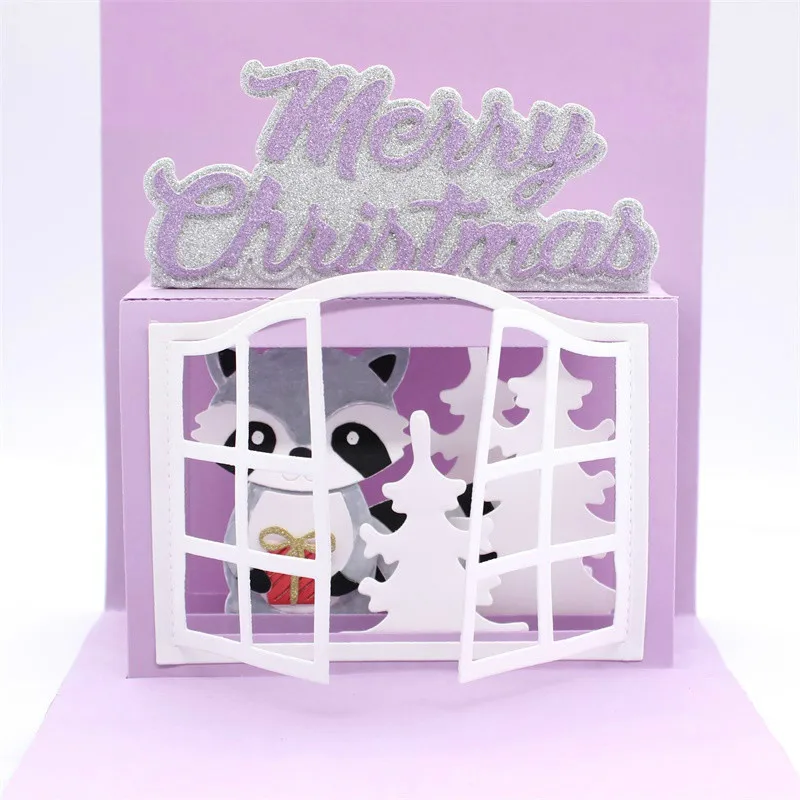 Ksccraft всплывающие оконные карты металлические режущие штампы трафареты для DIY