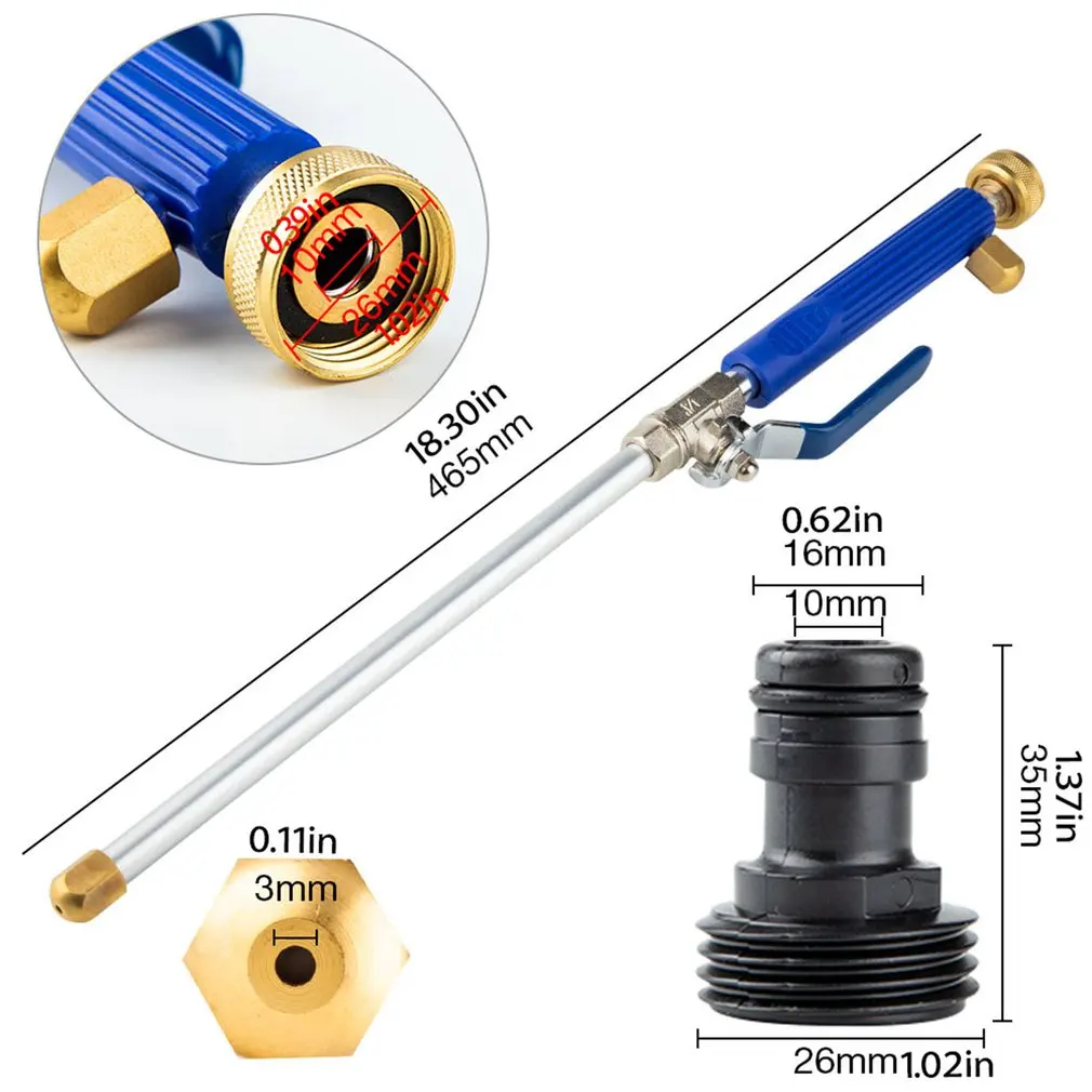 

High Pressure Car Wash Water Gun Household All-copper Gun Head For Washing Garden High Pressure Water Gun