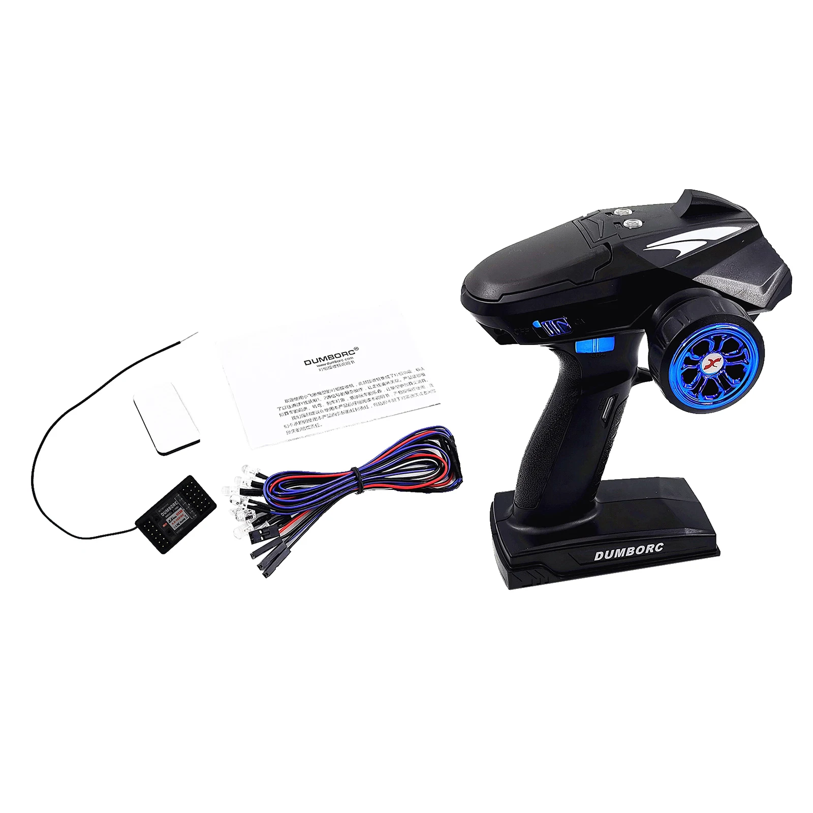 

2.4G 6 Channels RC Transmitter and Receiver Long Range Remote Controller for RC Car Boat Crawler Truck Buggy