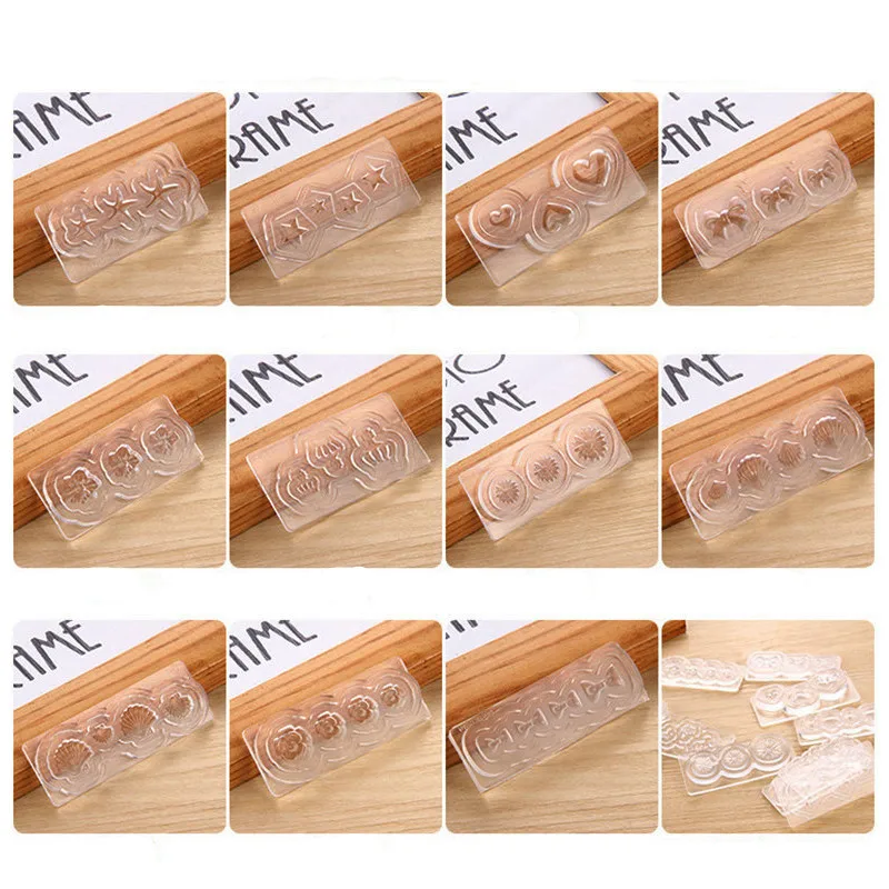 Новый Маникюрный шаблон для гравировки силиконовый маникюрный набор толстых 3D