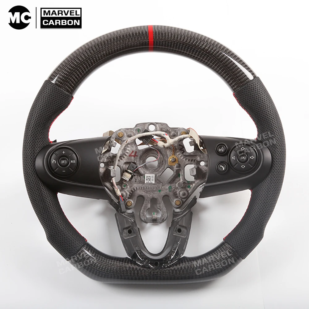 

100% Real Carbon Fiber Steering Wheel for Mini R61 F55 F56 JSW Cooper Clubman Countryman