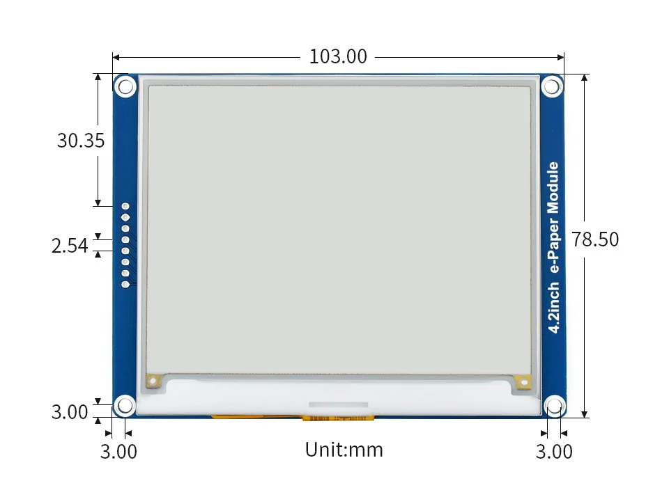 Модуль дисплея E Ink 4 2 дюйма 400x300 модуль электронной бумаги желтый черный белый три