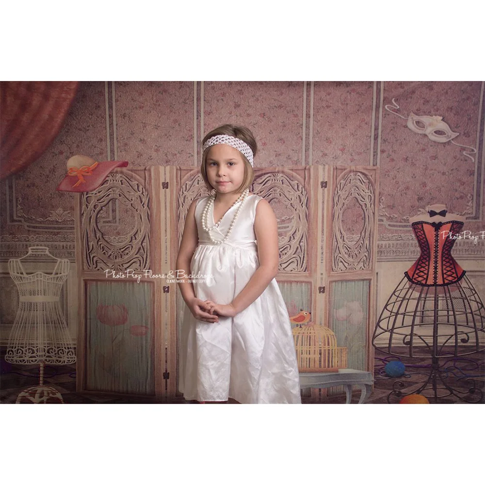 Фон для портретной фотосъемки новорожденных девочек день рождения