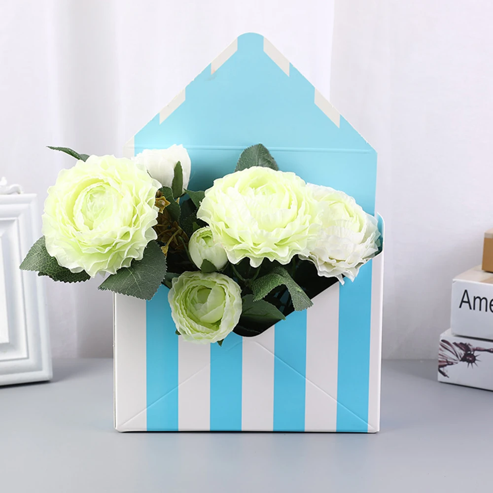 Корейский полосатый конверт новинка корзина для цветов бумажные подарочные