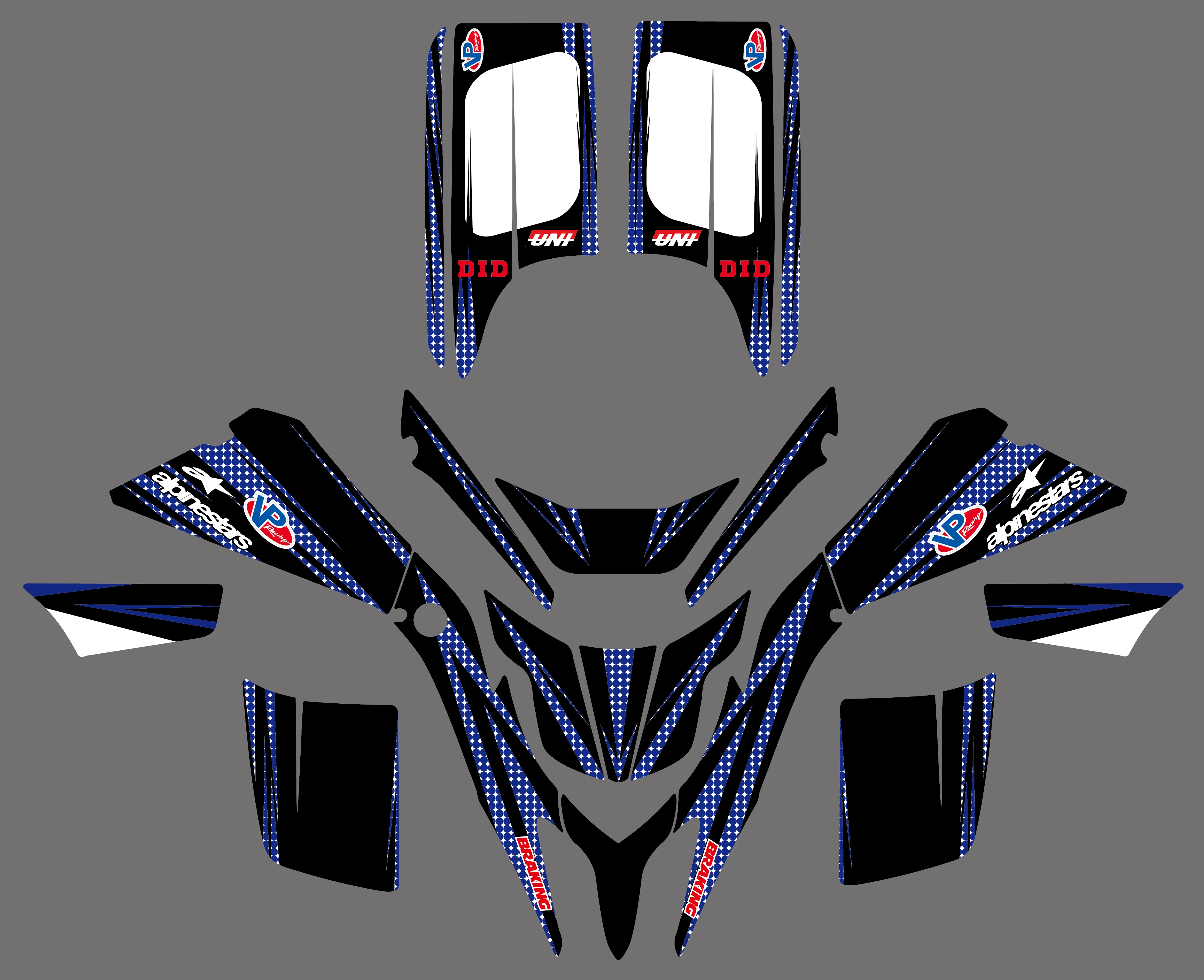 0028 новые стильные наклейки графика для Yamaha BLASTER YFS200 1988 2006 YFS 200 бластер200|decal graphics|for