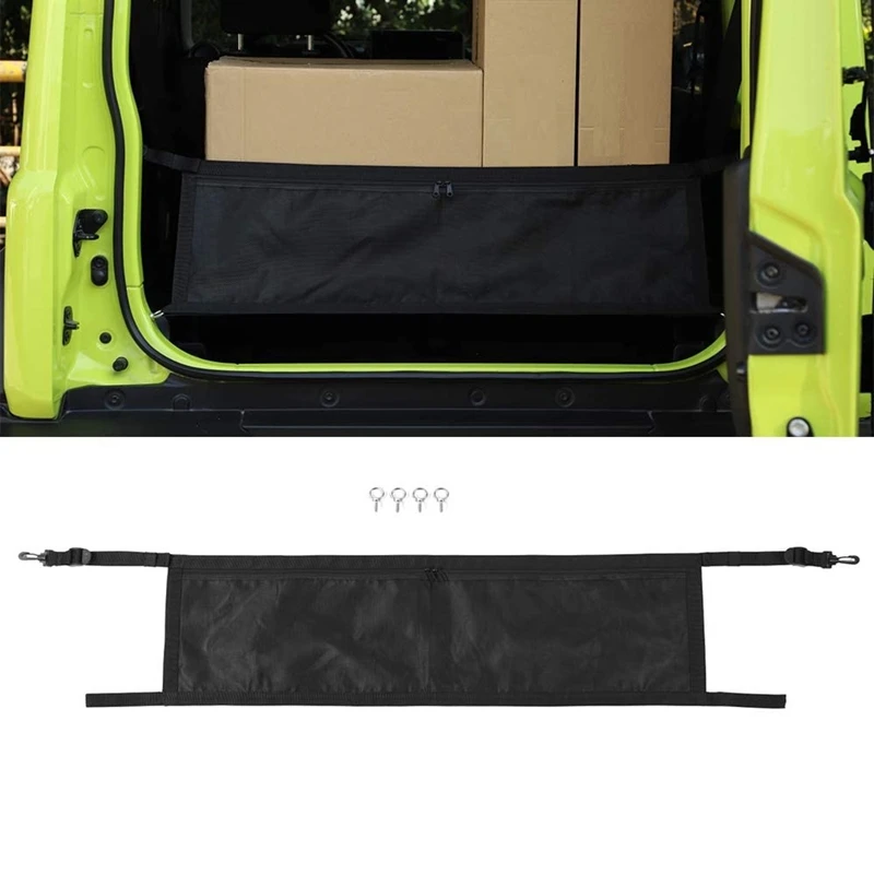 Цена Автомобильный багажник, изолирующая сеть, органайзер для багажника, защита, грузовая сеть для Suzuki Jimny, 2019, 2020, автомобильные аксессуары