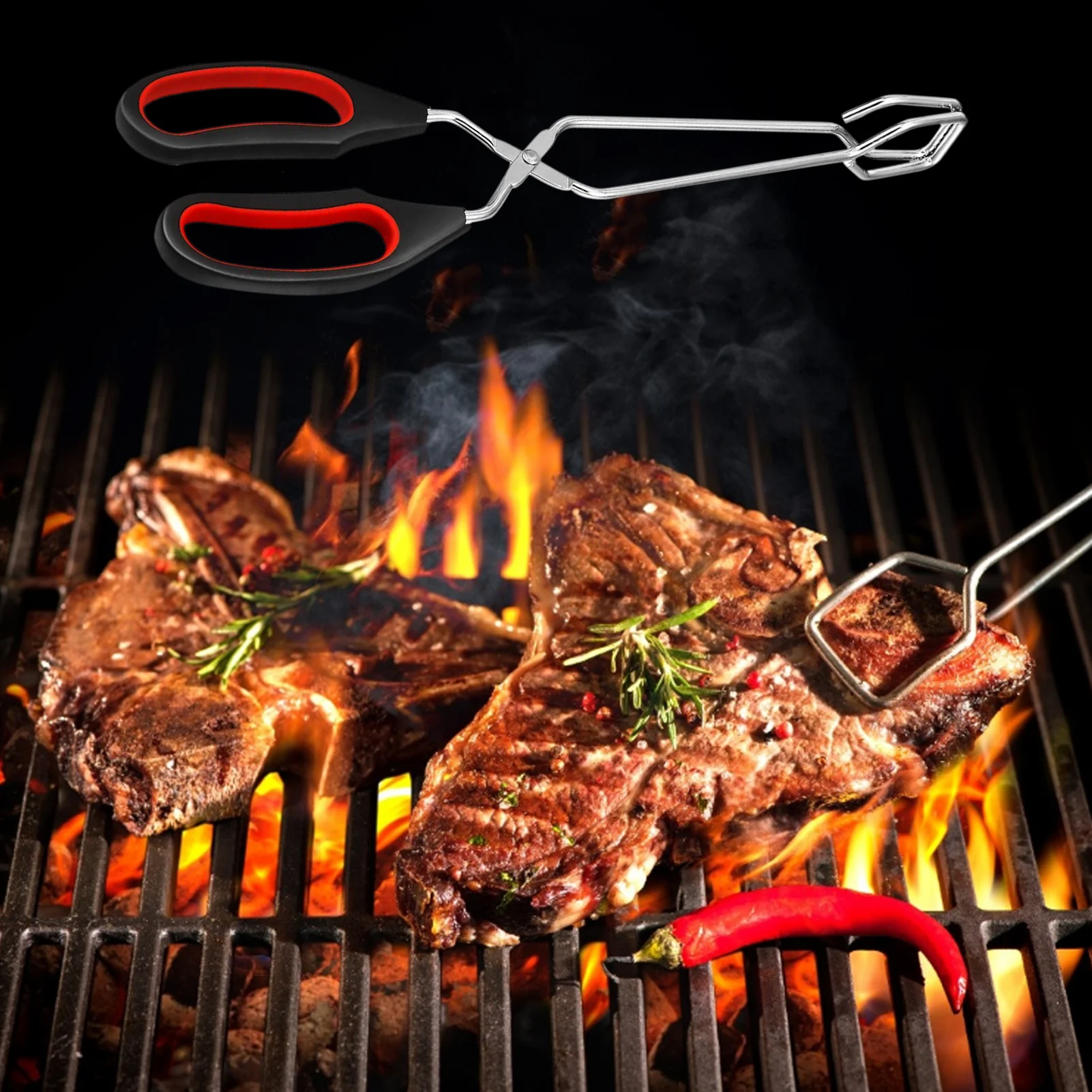 3 шт. удобный Инструменты для барбекю Нержавеющая сталь ножницы Тип на гриле Еда