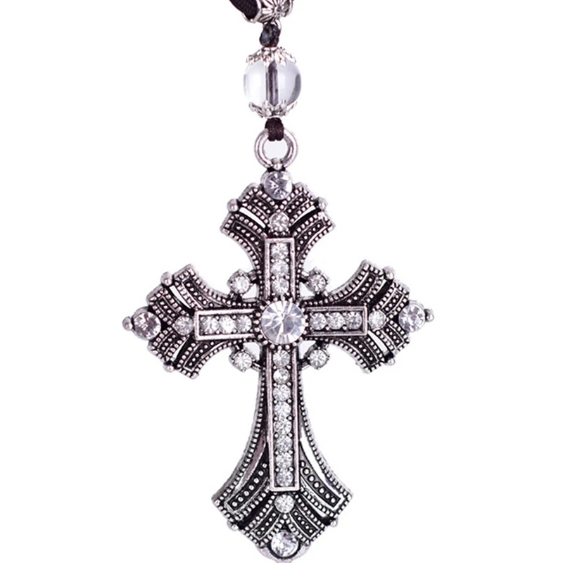 Подвески с автомобилем Алмазный крест Иисус христианские подарки религиозное