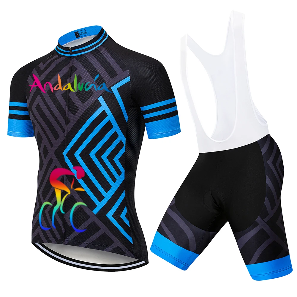 

Andalucia Cycling Jersey Set Spain Team MTB Bicycle Clothes Sportswear Bike Clothing Maillot Ropa Ciclismo Cycling Set Gel Pad