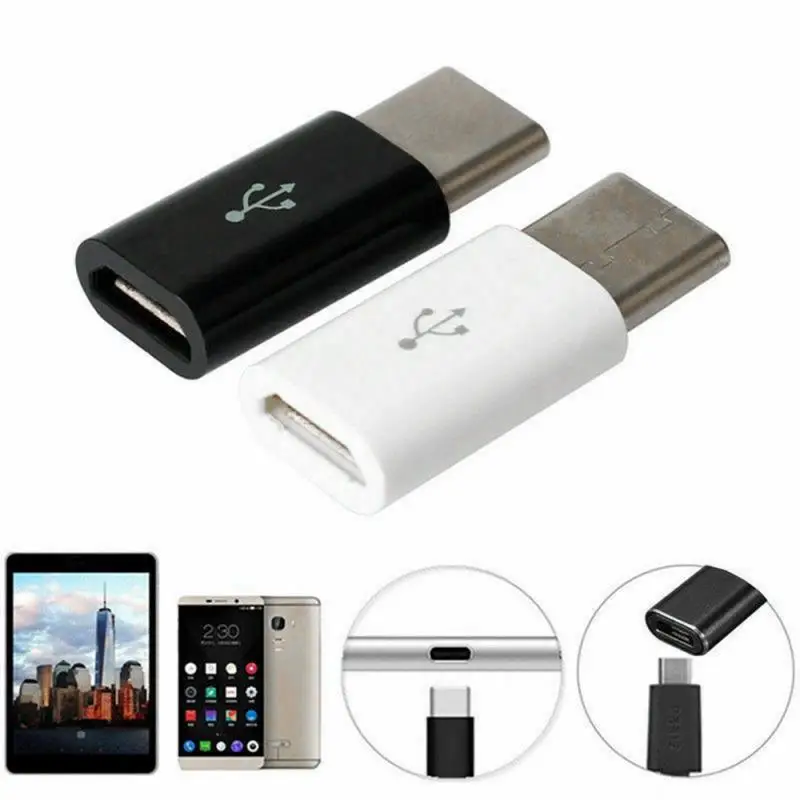 1 шт. конвертер USB Type C OTG адаптер штекер на Micro гнездо кабельный для Samsung S10 Huawei Type-c |