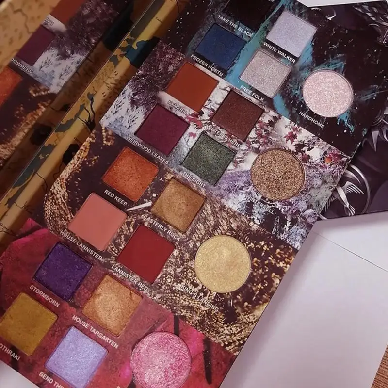 Палитра теней для век 20 цветов матовые Перламутровые тени водостойкая стойкая