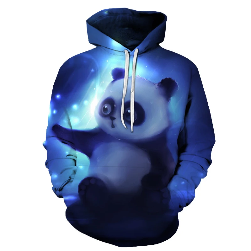 Забавные 3D толстовки с принтом панды для мужчин и женщин Повседневный пуловер