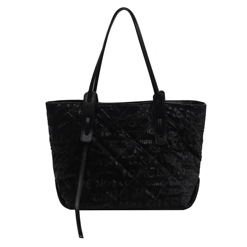 

Large Capacity Women Shoulder Bag Fashionable Tote Bag for Women Casual Stamped Letters Women Handbag Lady Underarm Commuter Bag