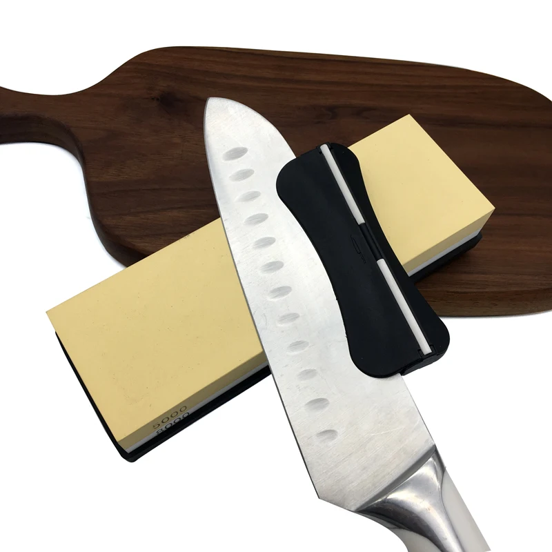 

knife sharpener Whetstone Professional Sharpener Kitchen tools With Angle Guide leather and polishing paste sharpening system
