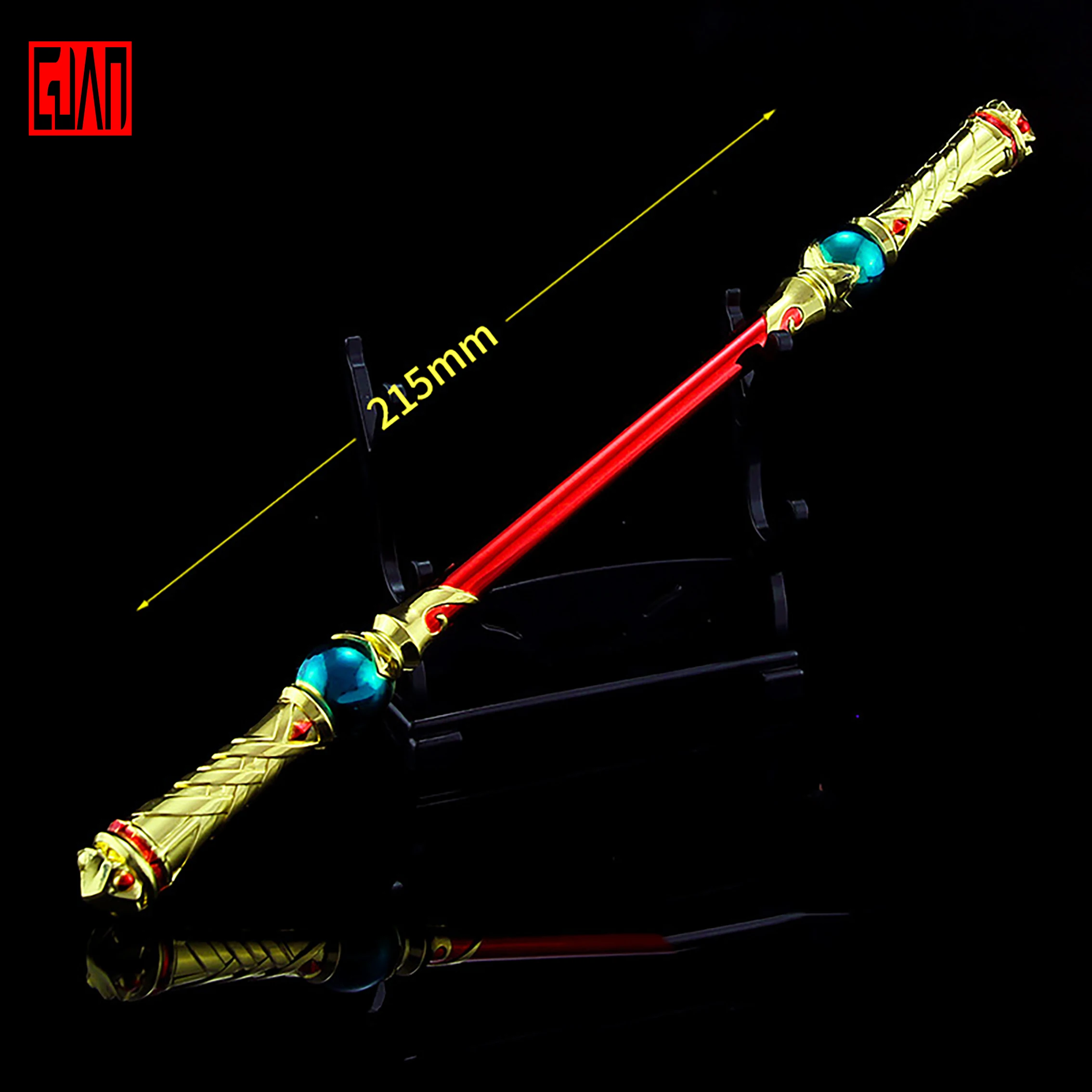 

King's Glory Weapon Surrounding Monkey King's Wedding Alloy Weapon Model Keychain Toy 22cm Metal Keychain Toy Pendant