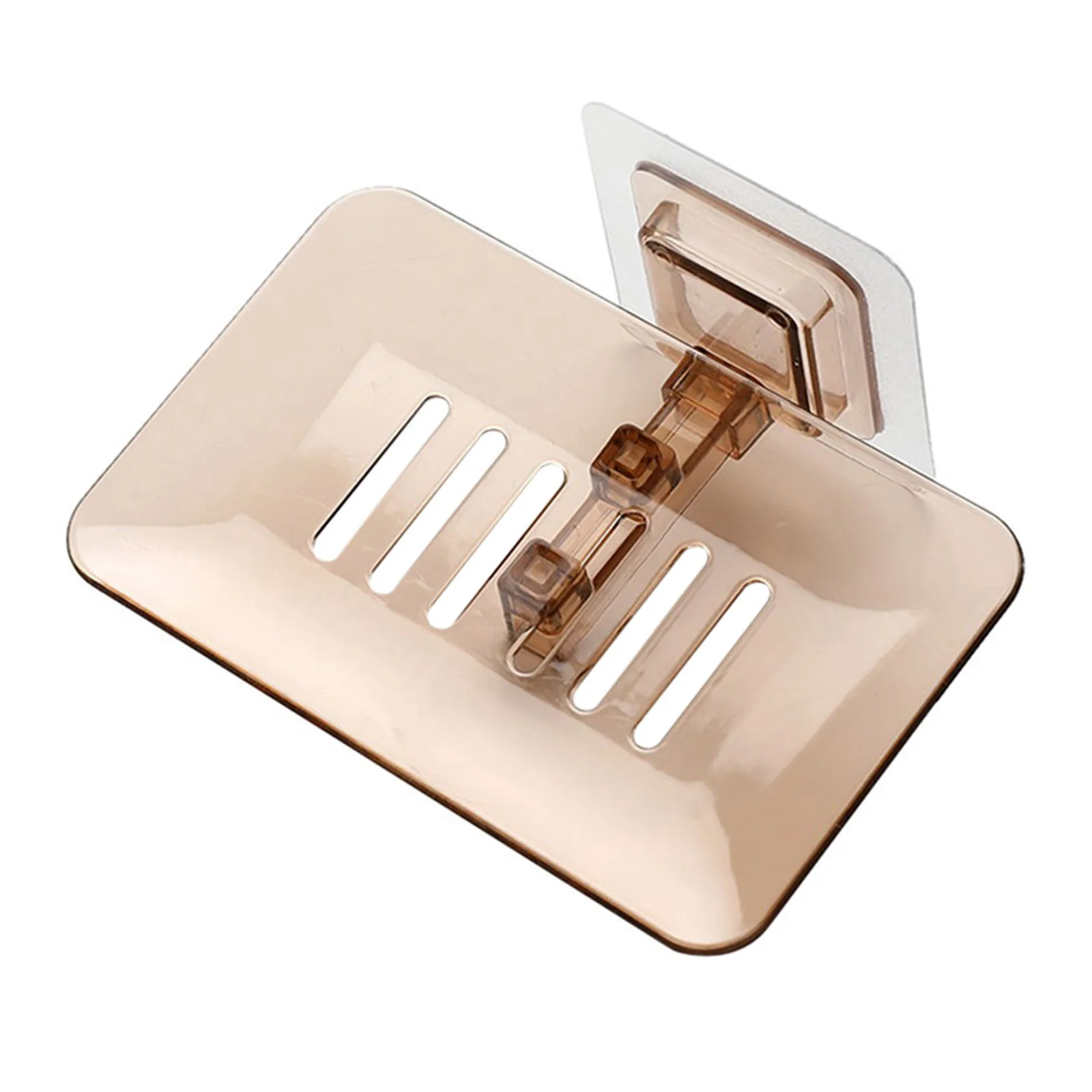 

Bathroom Shower Soap Dishes Drain Sponge Holder Wall Mounted Bathroom Organizer Storage Rack Soapbox HE