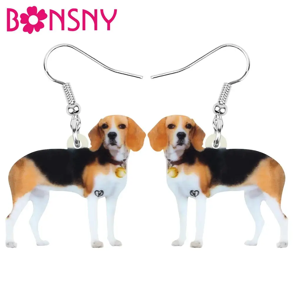 Акриловые серьги подвески Bonsny с подвесками висячие украшения в виде животных для