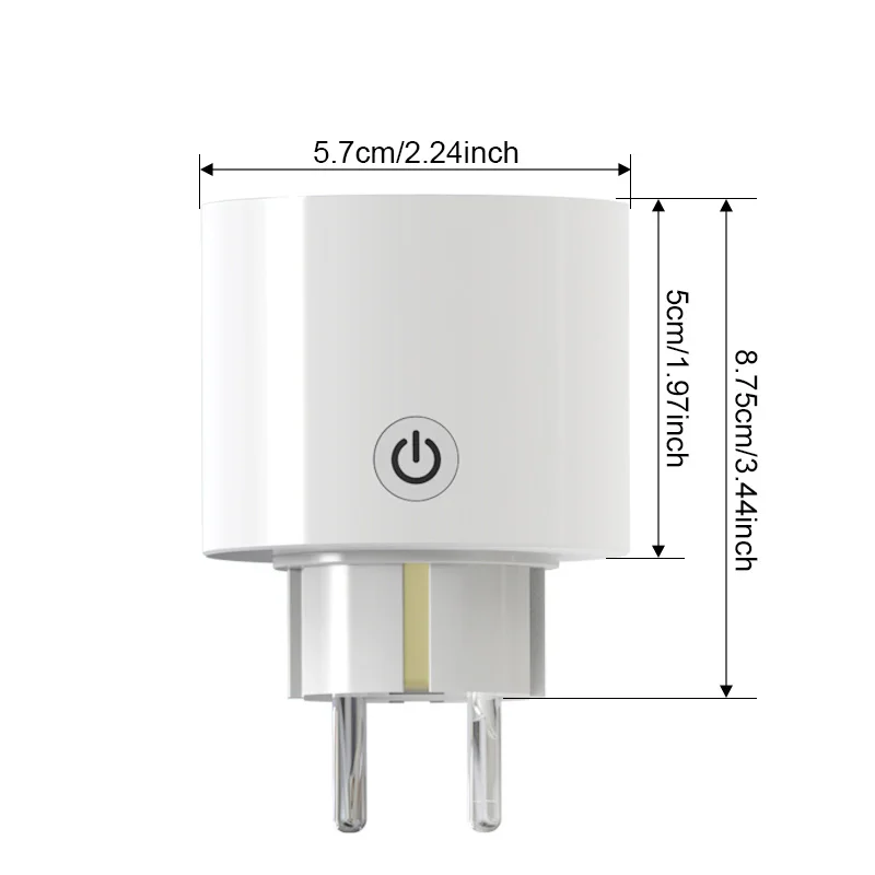 Wifi умная розетка штепсельная вилка универсальная стандарта ЕС работает с Amazon Alexa