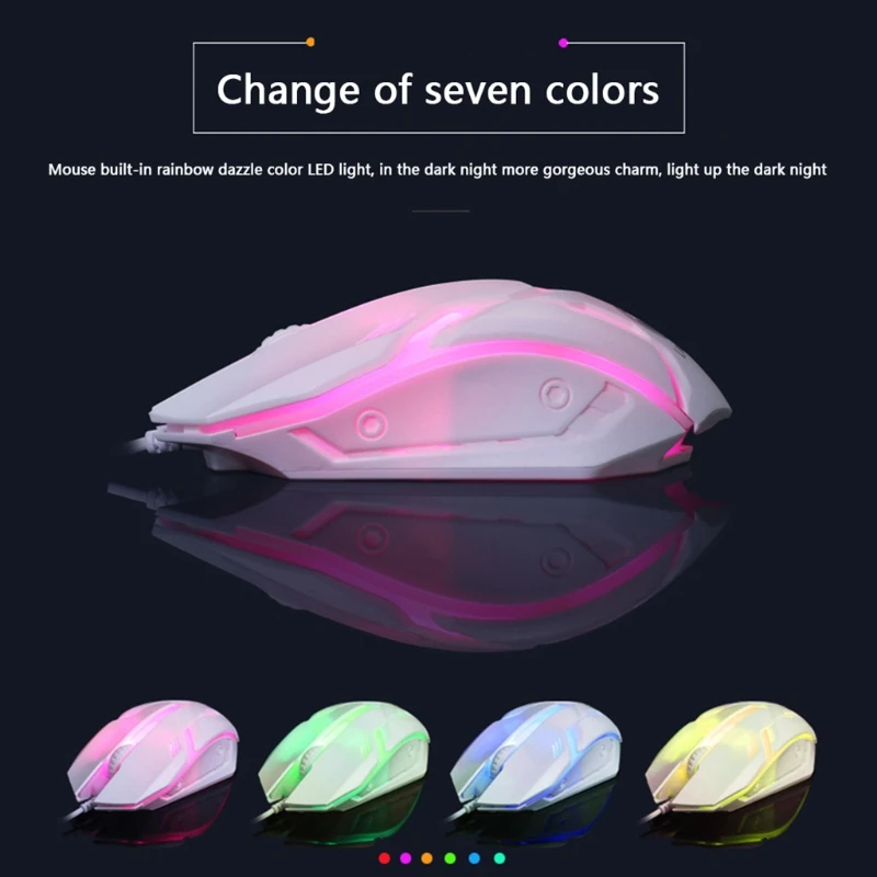 Игровая клавиатура и мышь с RGB дисплеем проводная подсветильник кой игровая для