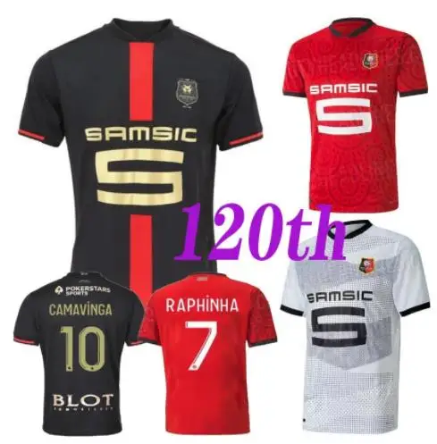 

Reindeer 21 22 stage Rennais FC Soccer Jersey Camavinga BOURIGEAUD 120th anniversary football Shirts