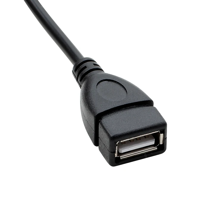 Верхний локоть Автомобильный MP3 кабель для передачи данных мини USB к OTG