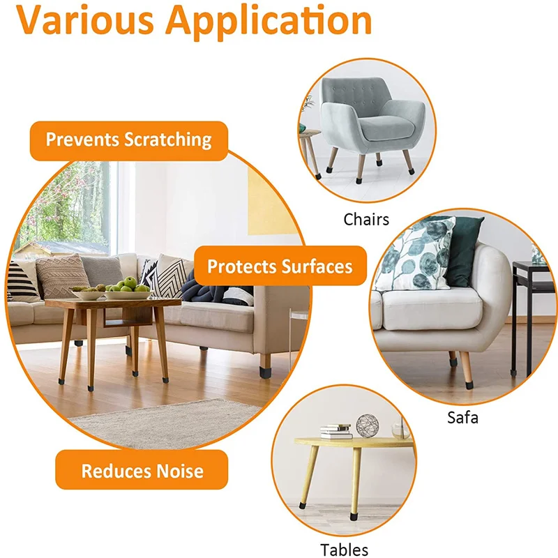 16 шт./компл. силиконовая защитная накладка на ножки мебели стола защита пола для
