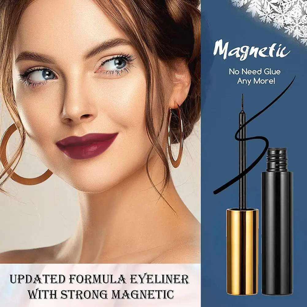 

10 Pairs Magnetic Eyelashes Set With Liquid Eyeliner Glue-free False Eyelashes Set Makeup Magnetic Lashes Set