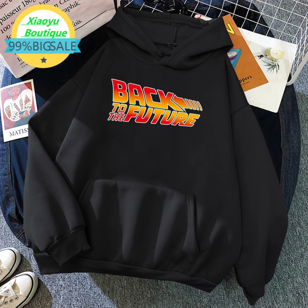 

Science Fiction Movie Back To The Future Print Man Hoodie Vintage Warm Hoodie Casual Fit Hoody Simple Big Size Sportswear Female