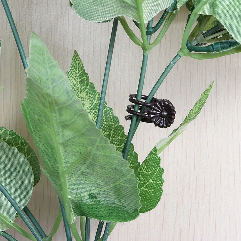 100 шт. темно фиолетовый мини зажим с пятью когтями для прививки растений зажимы