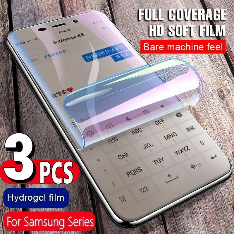 Защитный экран для Samsung Galaxy S20 Ultra S10 Plus S10e Lite Note 20 10 Pro 8 9 S8 S9 3 шт.|Защитные стёкла и