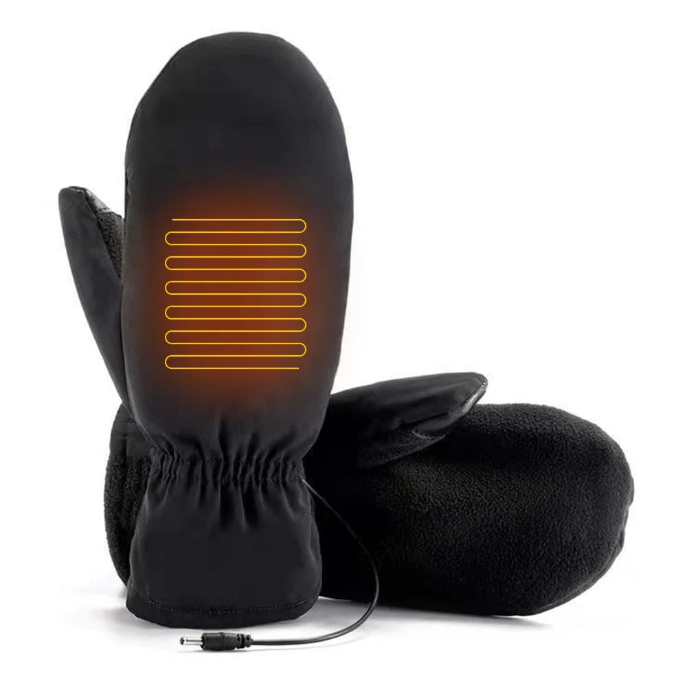 

Зимние перчатки с подогревом для мужчин и женщин, с зарядкой от USB, сохраняют тепло, лыжные, велосипедные, мотоциклетные перчатки, теплые вод...