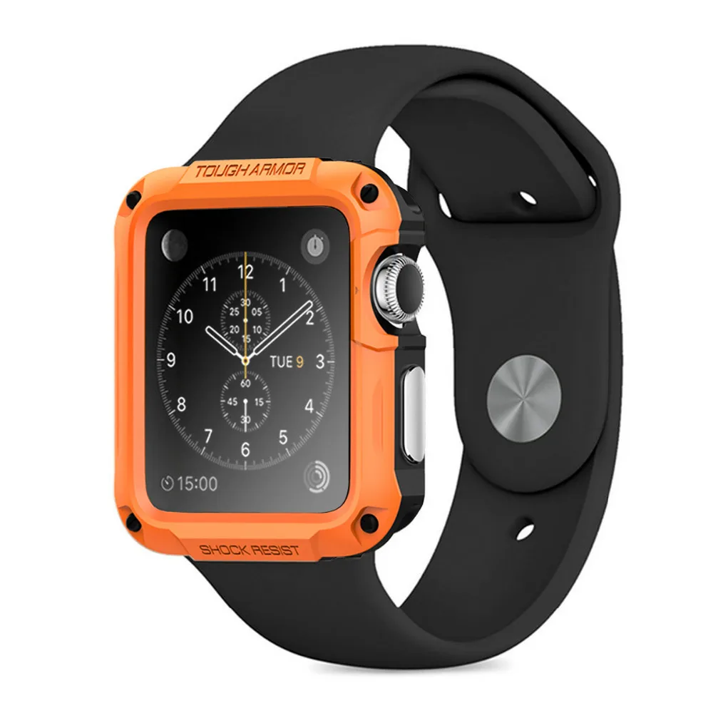 Жесткий Полный Чехол для Apple Watch 42 мм 38 40 44 ударопрочный защитный чехол со