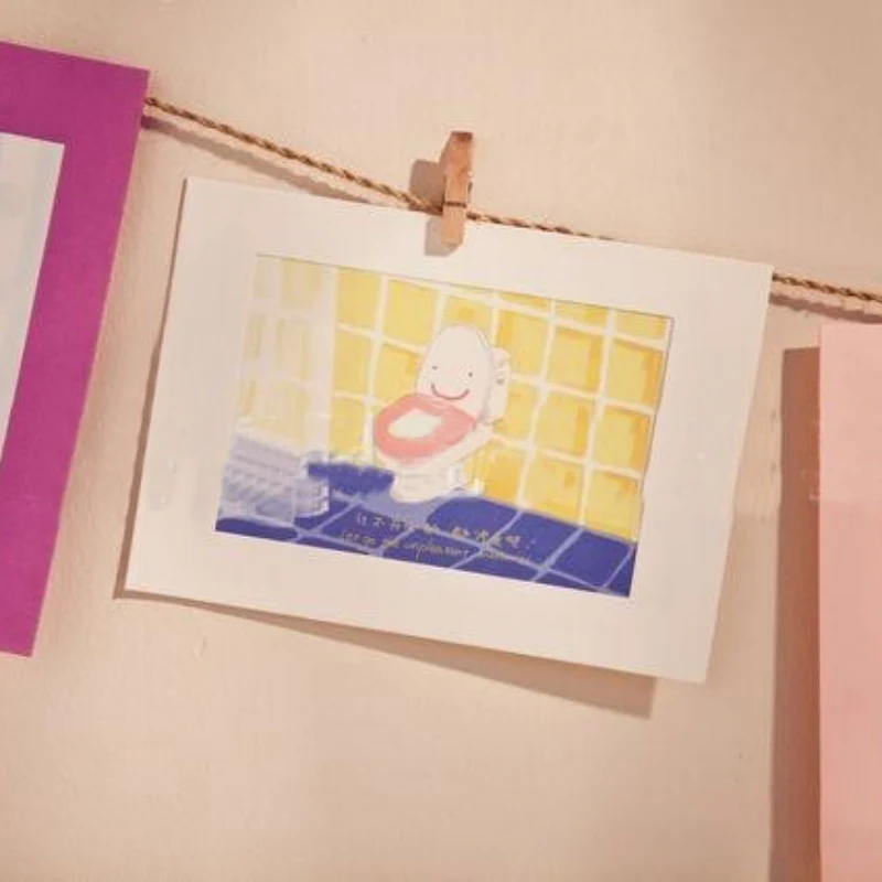 10 шт. картонные фоторамки с деревянными зажимами и джутовым шпагом |